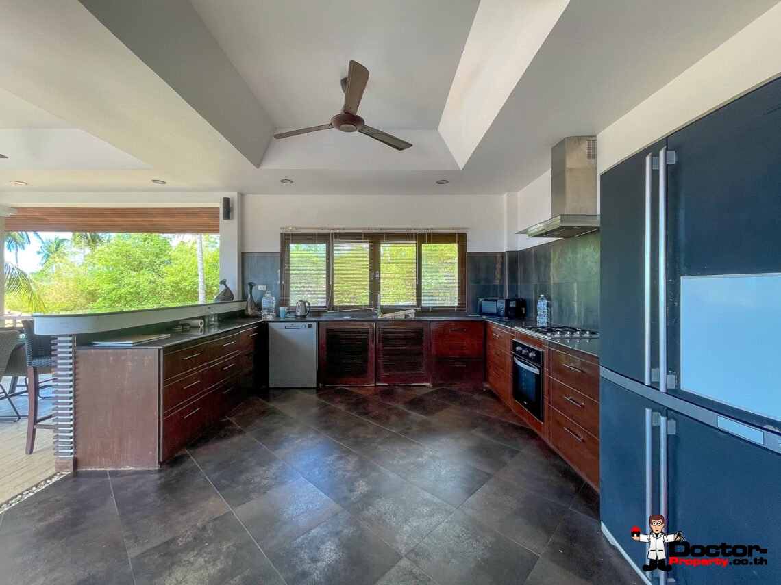Spacious 5 Bedroom Private Pool Villa with Sea View – Bo Phut, Koh Samui – For Sale